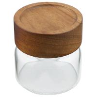 Porta Mantimento Dynasty em Vidro Borossilicato e Tampa em Madeira - 100ml - 1