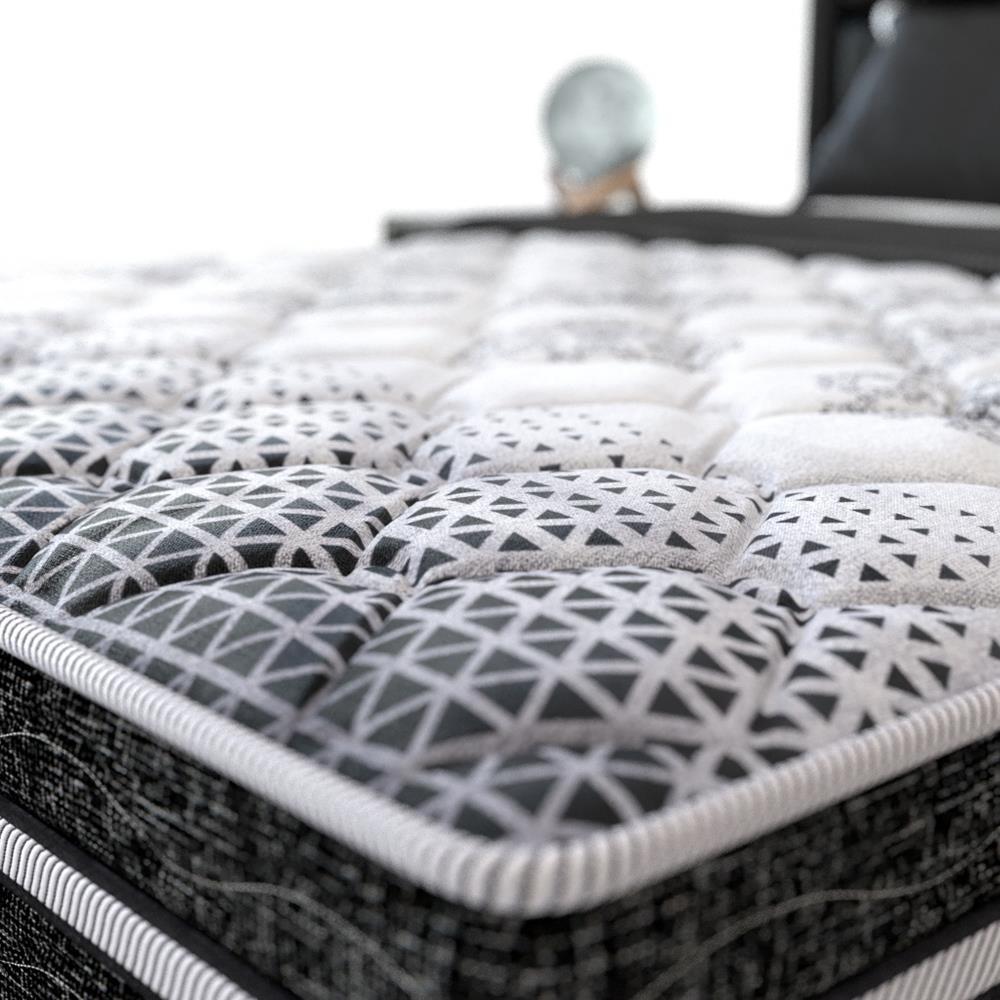 Cama Box Conjugada de Solteiro PROdormir Bonnel com Molas Prolastic 42x88x188 cm – Branco/Preto - 2