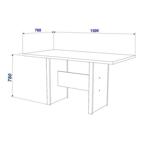 Mesa de Jantar Retangular Indekes Pequi com 6 Cadeiras e Assento Revestido em Courino - 5