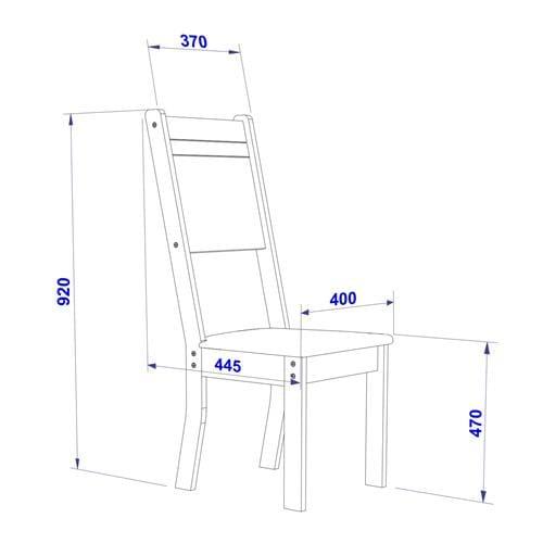 Mesa de Jantar Retangular Indekes Pequi com 6 Cadeiras e Assento Revestido em Courino - 6