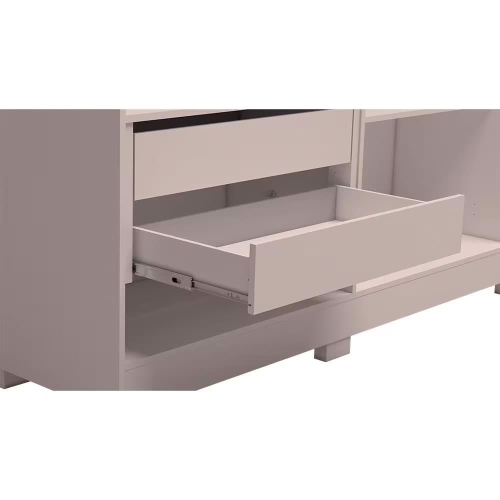 Guarda-Roupa Casal Bartira Napoli UP com 234,5cm de Largura, 6 Portas, 4 Gavetas e 4 Prateleiras - 3