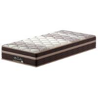 Colchão Solteiro Probel Nevada com Euro Pillow e Molas Ensacadas 26x88x188 cm – Bege/Marrom - 1