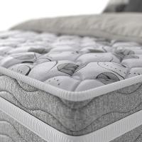 Colchão de Casal Probel Century D28 com Molas Ensacadas e Pillow Euro 32x138x188cm - Branco/Cinza - 2