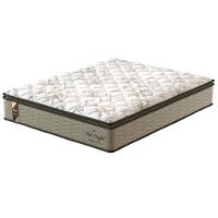 Colchão Queen Size Probel Fort Comfort D40 com Molas Prolastic e Pillow Top 34x158x198 - Branco/Bege - 1