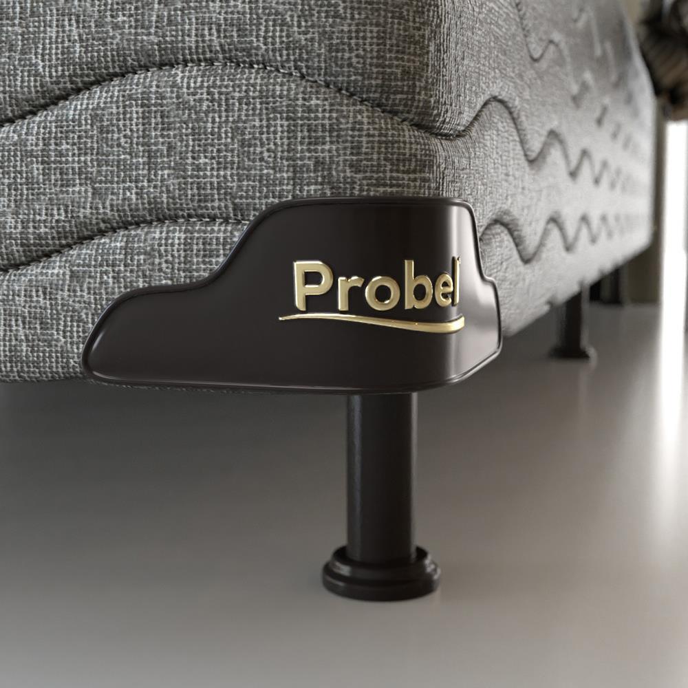 Base Box para Colchão de Casal Probel Century 38x138x188 cm - Cinza - 2