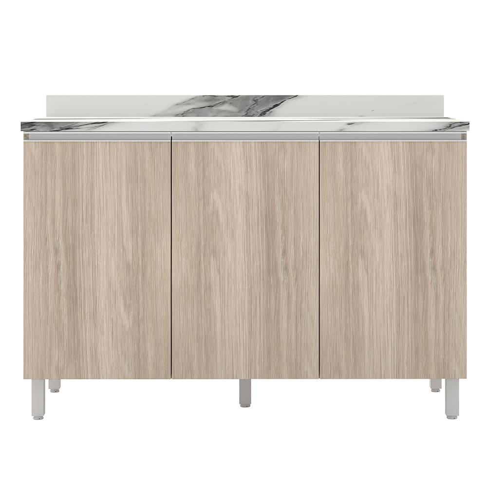 Balcão Triplo Bartira Amazonita com 3 Portas e 1 Prateleira - 120,1cm de largura - 1