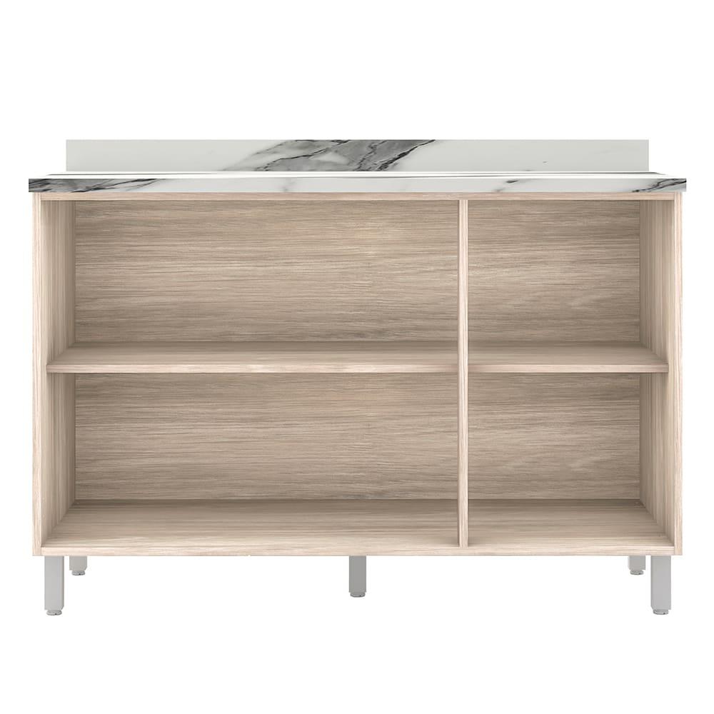 Balcão Triplo Bartira Amazonita com 3 Portas e 1 Prateleira - 120,1cm de largura - 2