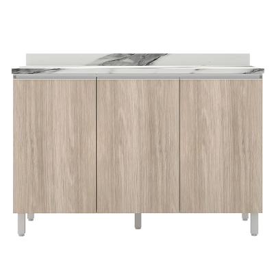 Balcão Triplo Bartira Amazonita com 3 Portas e 1 Prateleira - 120,1cm de largura