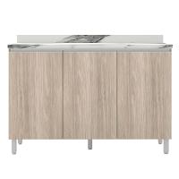 Balcão Triplo Bartira Amazonita com 3 Portas e 1 Prateleira - 120,1cm de largura - 1