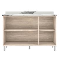 Balcão Triplo Bartira Amazonita com 3 Portas e 1 Prateleira - 120,1cm de largura - 2