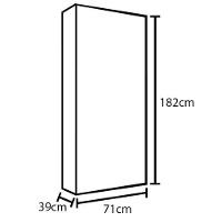 Armário Sapateira Multiuso Demóbile Grife com 2 Portas com Espelho, 1 Gaveta e 6 Prateleiras Internas - 5
