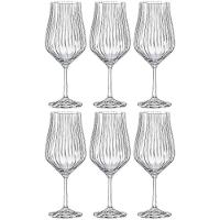 Conjunto de Taças para Água Bohemia Tulipa Optic em Cristal 550ml - 6 Peças - 1