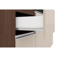 Cozinha Compacta Poliman Alice com 6 Portas, 1 Gaveta e 2 Prateleiras - 160cm de largura