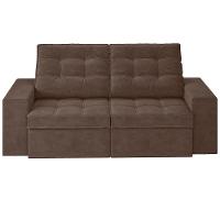 Sofá 3 Lugares Luizzi Monet com Assento Retrátil e Reclinável, Revestido em Veludo - 191cm de Largura - 3