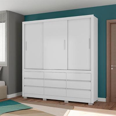 Guarda-Roupa Bartira Arezzo com 3 Portas e 9 Gavetas Externas - 207,4cm de largura