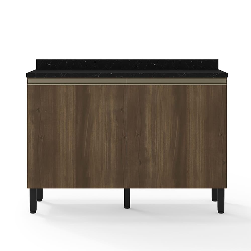 Balcão Duplo Bartira Jaspe com 2 Portas e 1 Prateleira - 120,1cm de largura - 1