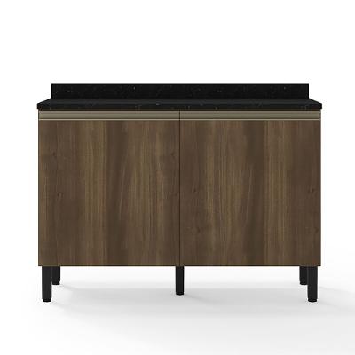 Balcão Duplo Bartira Jaspe com 2 Portas e 1 Prateleira - 120,1cm de largura