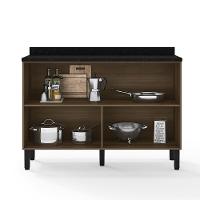 Balcão Duplo Bartira Jaspe com 2 Portas e 1 Prateleira - 120,1cm de largura - 2