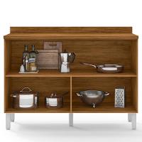 Balcão Duplo Bartira Jaspe com 2 Portas e 1 Prateleira - 120,1cm de largura - 2