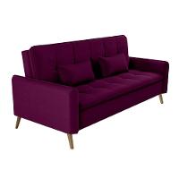 Sofá-cama Matrix Donna em Veludo com 200cm de Largura - 1