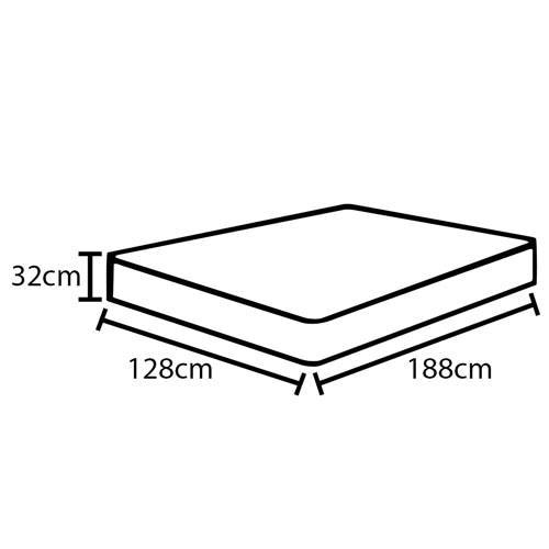 Colchão Casal Castor Silver Star Air com Molas Ensacadas e Euro Pillow 32x128x188 cm - Branco/Bege - 2