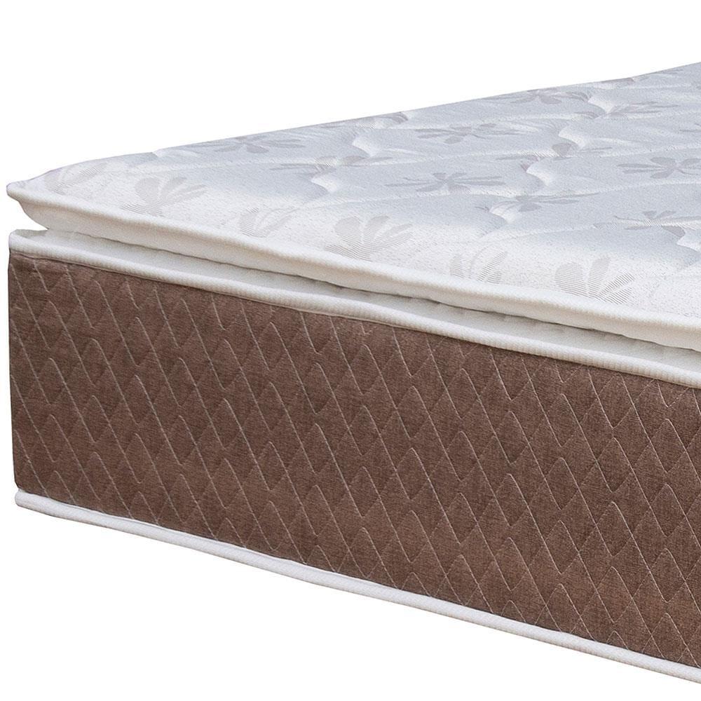 Colchão Queen Size Umaflex Berlim com Pillow Top e Molas Ensacadas 30x158x198cm - Castor/Branco - 4