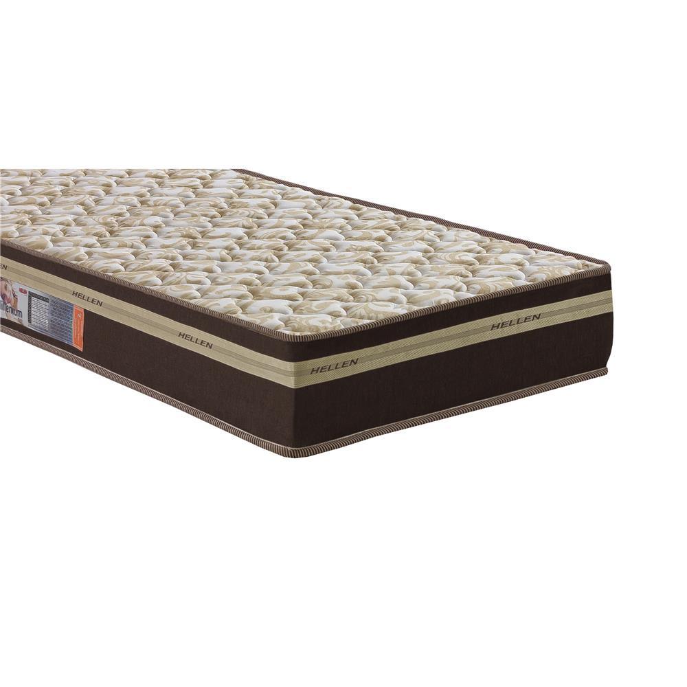 Colchão Solteiro Hellen Millenium Espuma D33 19x88x188cm - Marrom e Bege - 2