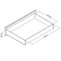 Paneleiro Bartira Amazonita com 2 Portas, 3 Gavetas e 3 Prateleiras - 71cm de largura