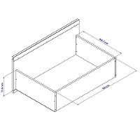 Paneleiro Bartira Amazonita com 2 Portas, 3 Gavetas e 3 Prateleiras - 71cm de largura - 5