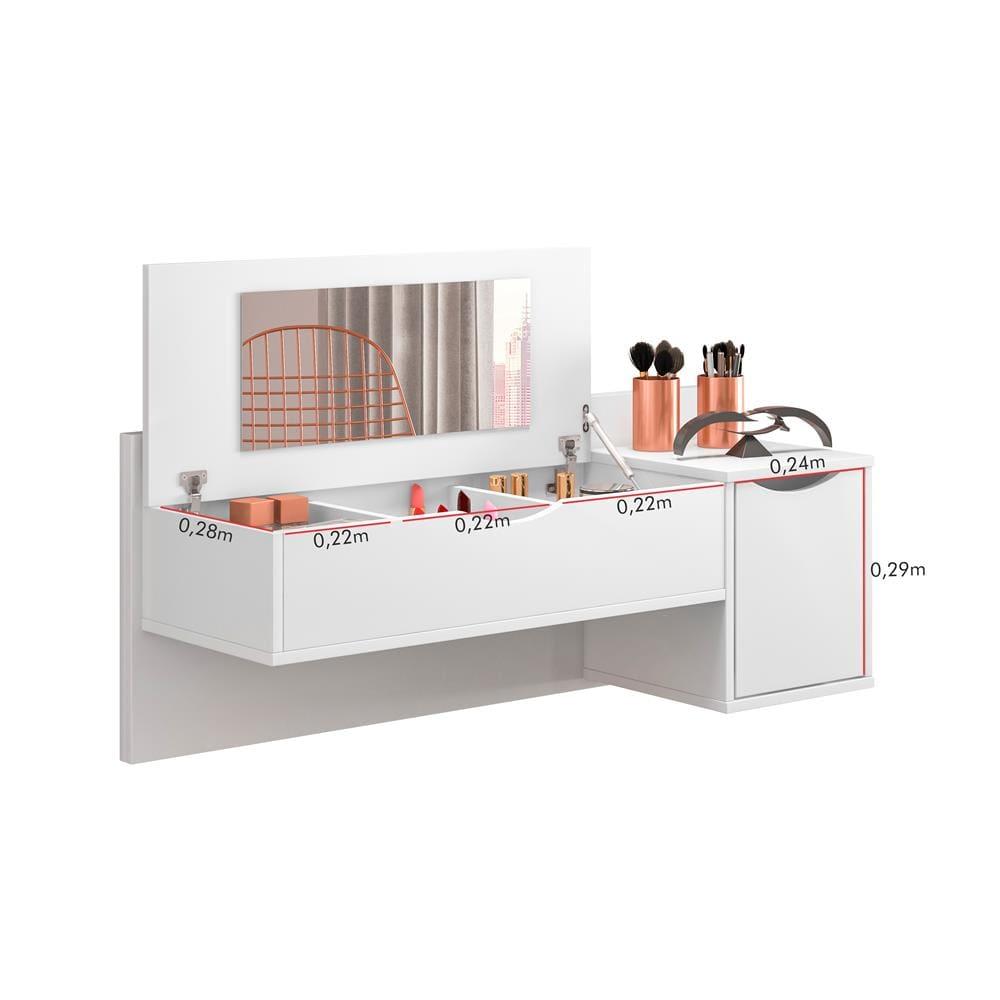 Penteadeira Albatroz Blush com 2 Portas - 5