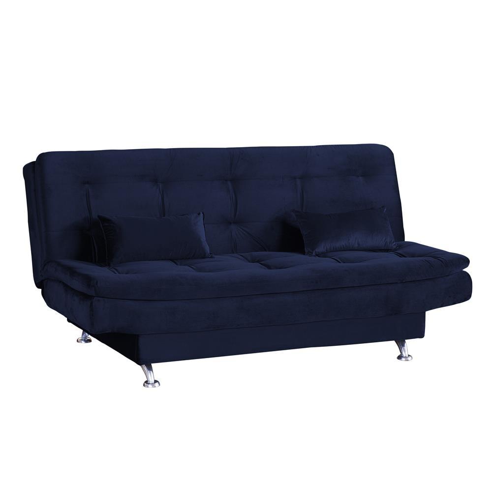 Sofá-cama Matrix Leone em Tecido Veludo Plush 180cm de Largura - 1
