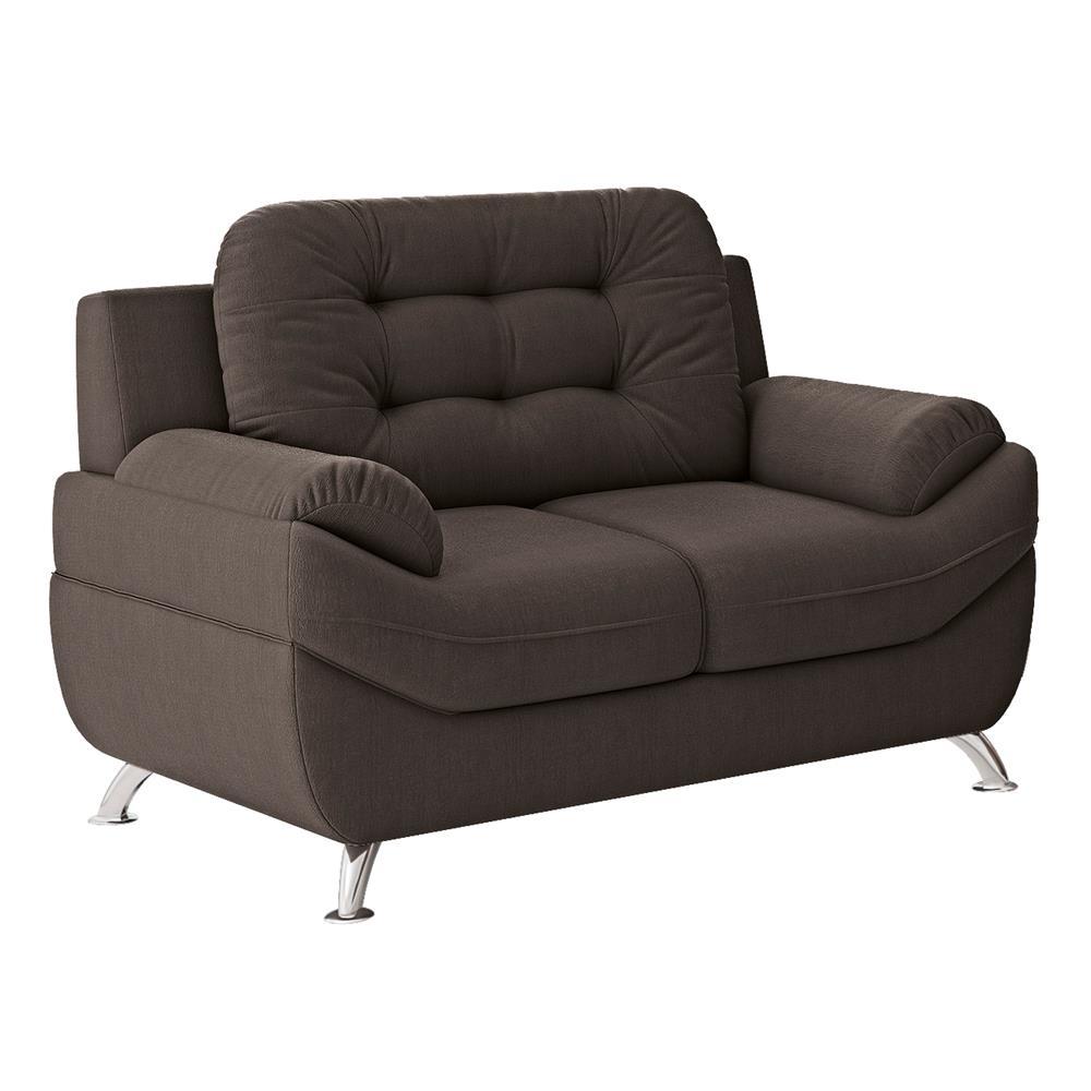 Sofá 2 Lugares Linoforte Mercury Revestido em Tecido Suede - 150cm de largura - 1