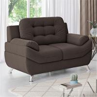 Sofá 2 Lugares Linoforte Mercury Revestido em Tecido Suede - 150cm de largura - 2