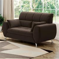 Sofá de 2 Lugares Linoforte Bélgica com 154 cm de Largura e Revestido em Tecido Suede - 2