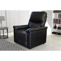 Poltrona Matrix Vegas com Encosto Reclinável em Corino - Preta - 2