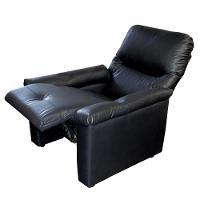 Poltrona Matrix Vegas com Encosto Reclinável em Corino - Preta