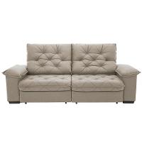 Sofá 3 Lugares Linoforte Luggero Retrátil e Reclinável Revestido em Tecido Suede com 200cm de Largura - 8