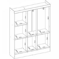Guarda-Roupa Demóbile Ártico com 5 Portas e 135cm de Largura - 6