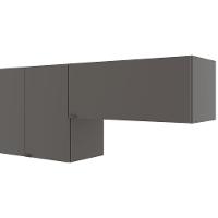 Cozinha Completa Bartira Joy com 11 Portas, 2 Gavetas, 5 Prateleiras e Nicho para Micro-ondas - 244,5cm de largura - 3