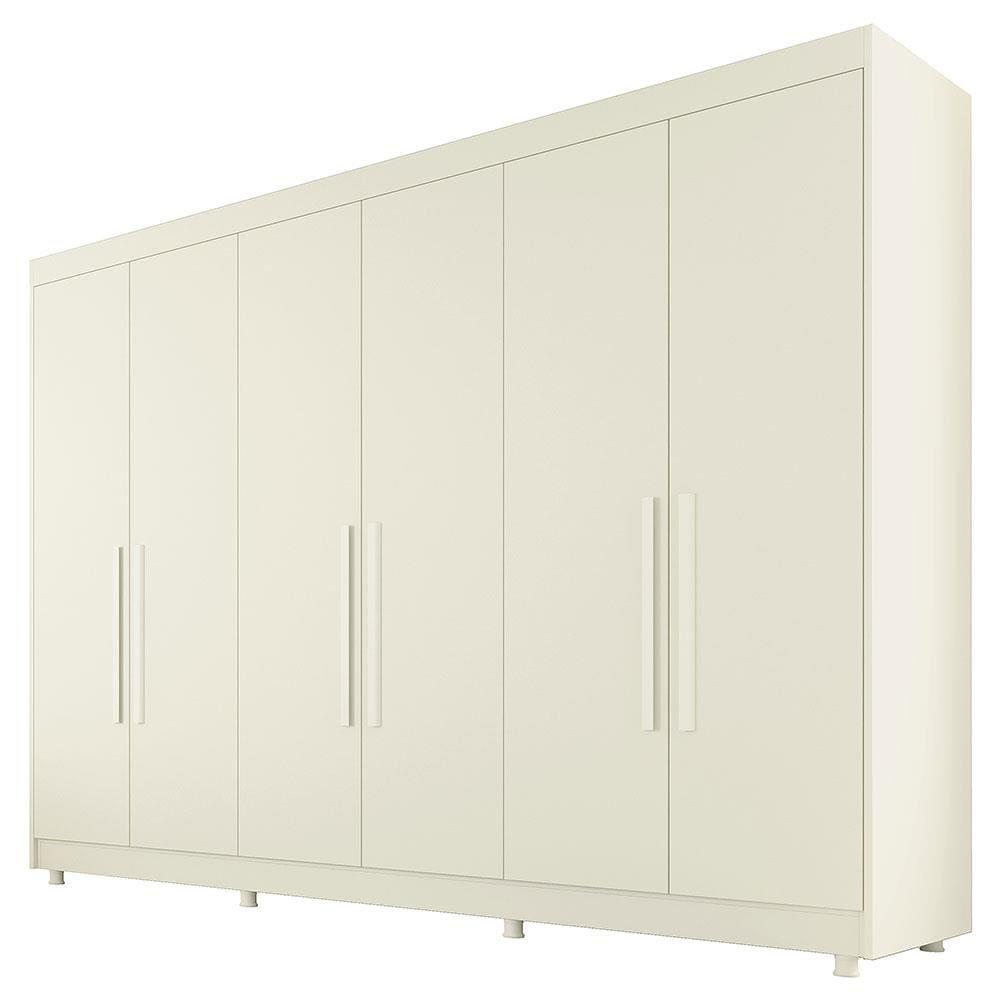 Guarda-Roupa Casal Europa Palermo com 6 Portas e 6 Gavetas - 250cm de largura - 2