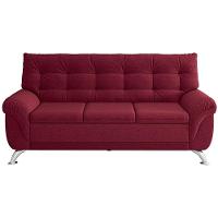 Sofá 3 Lugares Linoforte Arezzo Revestido em Suede com 202cm de Largura - 3