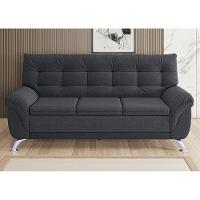 Sofá 3 Lugares Linoforte Arezzo Revestido em Suede com 202cm de Largura - 1