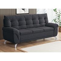 Sofá 3 Lugares Linoforte Arezzo Revestido em Suede com 202cm de Largura - 2