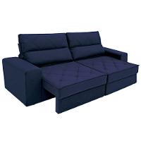 Sofá 3 Lugares Linoforte Fassatti Retrátil e Reclinável Revestido em Tecido Suede com 200cm de Largura - 8