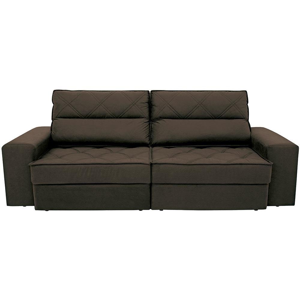 Sofá 4 Lugares Linoforte Fassatti Retrátil e Reclinável Revestido em Tecido Suede com 230cm de Largura - 5