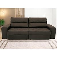 Sofá 4 Lugares Linoforte Fassatti Retrátil e Reclinável Revestido em Tecido Suede com 230cm de Largura - 2