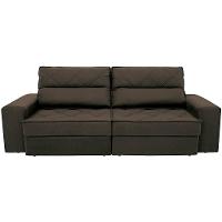 Sofá 4 Lugares Linoforte Fassatti Retrátil e Reclinável Revestido em Tecido Suede com 230cm de Largura - 5