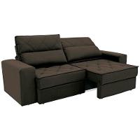 Sofá 4 Lugares Linoforte Fassatti Retrátil e Reclinável Revestido em Tecido Suede com 230cm de Largura - 7