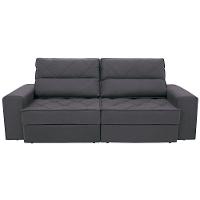 Sofá 4 Lugares Linoforte Fassatti Retrátil e Reclinável Revestido em Tecido Suede com 230cm de Largura - 5