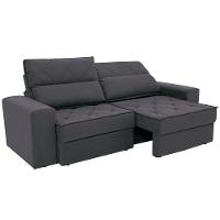 Sofá 4 Lugares Linoforte Fassatti Retrátil e Reclinável Revestido em Tecido Suede com 230cm de Largura - 7